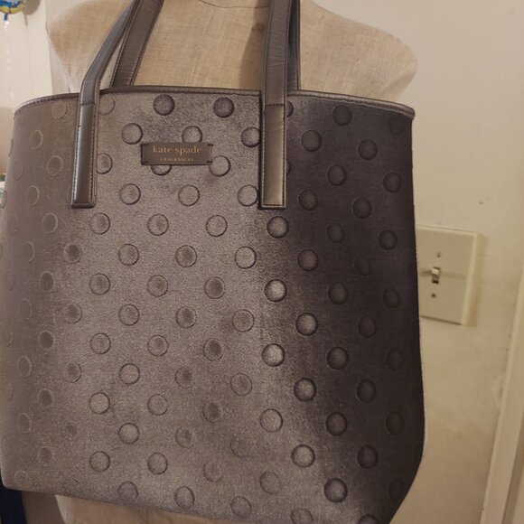 Kate Spade Fragrances Handbags - Kate Spade Fragrances Gray Tote Bag w